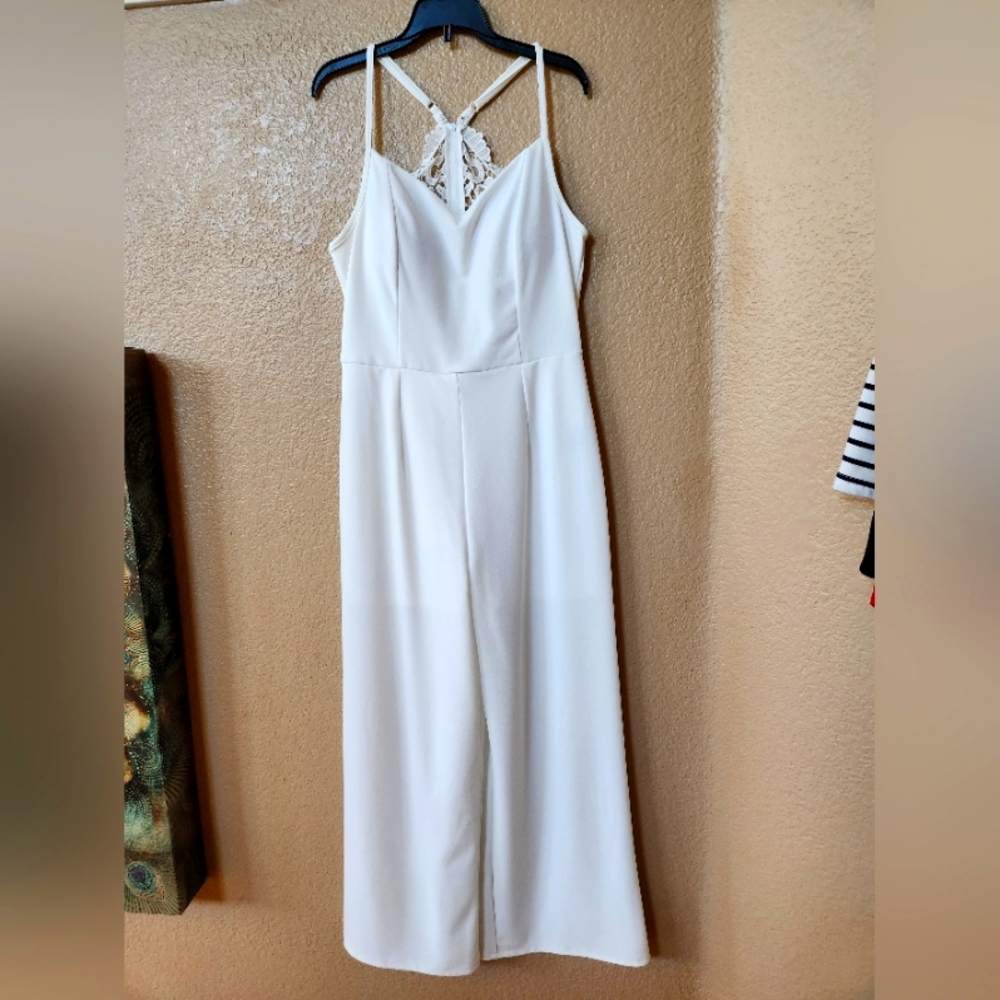 TRIXXI White Pant Jumpsuit Size L